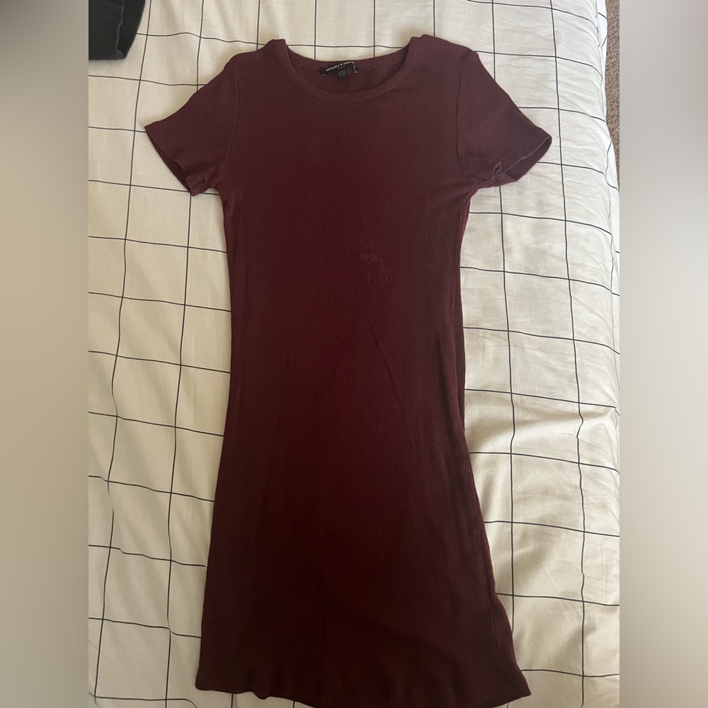 Mini Burgundy Dress